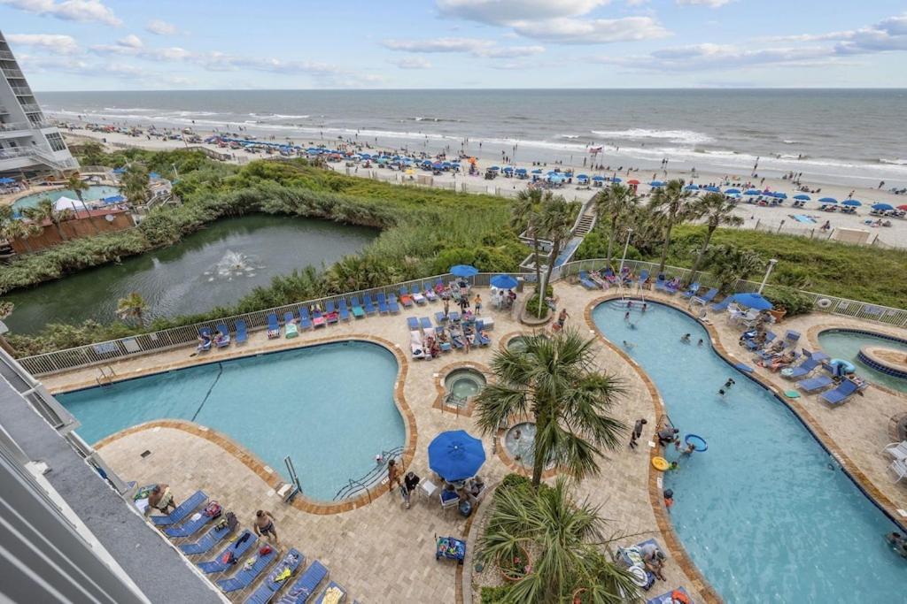 Direct Oceanfront- King Bedroom- Amazing Views/Pools/Hot Tubs/Beach Access/Golf Myrtle Beach Kültér fotó